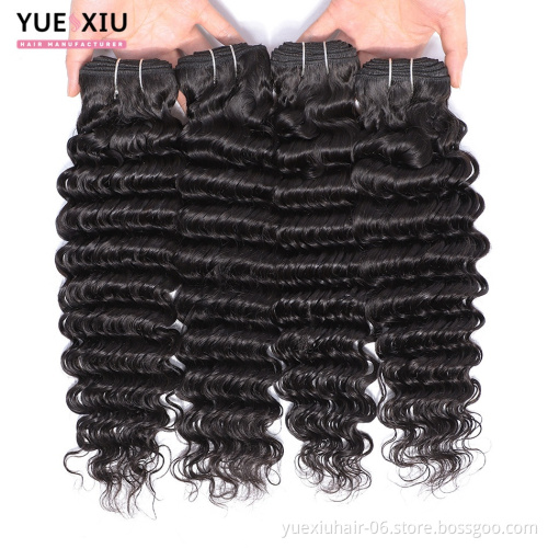 Wholesale Top 8A Malaysian Deep Wave Virgin Hair Bundles 3Pcs Lot With Silk Base Top Closure Free Shipping